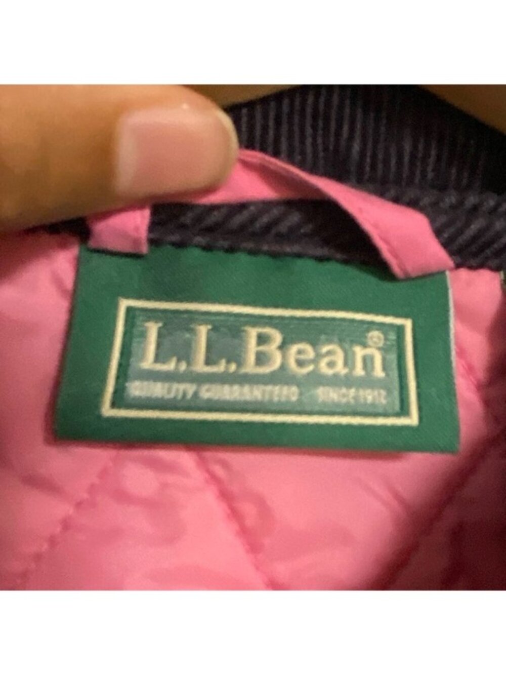 L.L.Bean Girls Quilted Jacket – Pink – Size M (5–6) - Picture 5 of 8